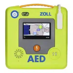 Automated External Defibrillator (AED) – ZOLL 3 Automatic Plus cabinet